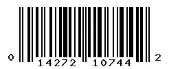 UPC 014272107442 barcode image