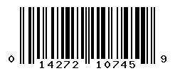 UPC barcode 014272107459