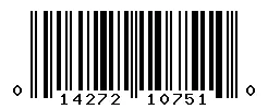 UPC barcode 014272107510