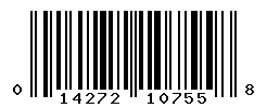 UPC barcode 014272107558