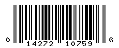 UPC barcode 014272107596