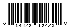 UPC barcode 014272124708