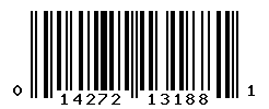 UPC barcode number 014272131881