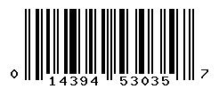 UPC barcode number 014394530357
