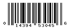 UPC 014394530456 barcode image