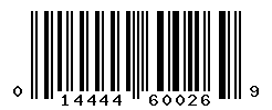 UPC barcode number 014444600269