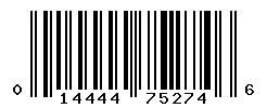 UPC barcode number 014444752746