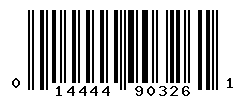 UPC barcode number 014444903261