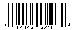 UPC barcode number 014445571674