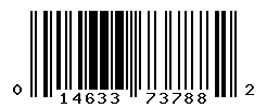 UPC barcode number 014633737882