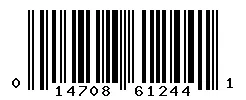 UPC barcode 014708612441