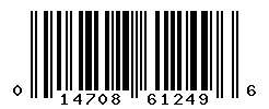 UPC barcode 014708612496