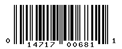 upc 014717006811 barcode image