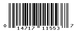 UPC barcode number 014717115537