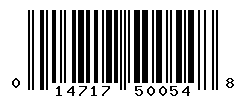 UPC barcode number 014717500548