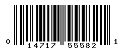 UPC barcode number 014717555821