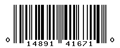 UPC barcode 014891416710