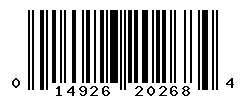 upc 014926202684 barcode image