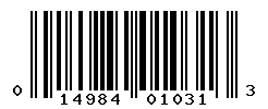 upc 014984010313 barcode image