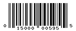 UPC barcode number 015000005955