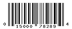 UPC barcode number 015000782894