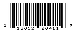 upc 015012904116 barcode image