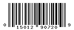 upc 015012907209 barcode image