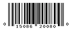 UPC barcode 015086200800