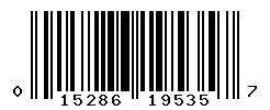 UPC barcode number 015286195357