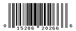 UPC barcode 015286202666