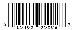 UPC barcode number 015400050883