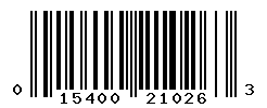 upc 015400210263 barcode image