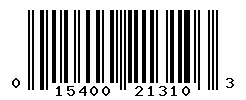 upc 015400213103 barcode image