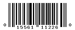 UPC barcode number 015561112260