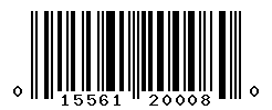UPC barcode number 015561200080
