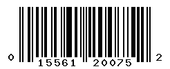 upc 015561200752 barcode image
