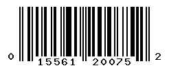 UPC barcode 015561200752