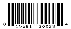 UPC barcode number 015561300384