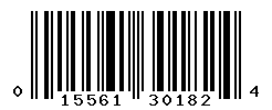 UPC barcode number 015561301824