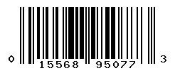 UPC barcode number 015568950773