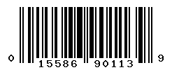 UPC barcode number 015586901139