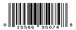 upc 015586950748 barcode image