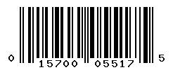 UPC barcode number 015700055175
