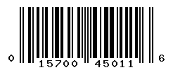 upc 015700450116 barcode image
