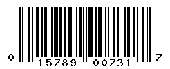 upc 015789007317 barcode image