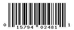 UPC barcode number 015794024811