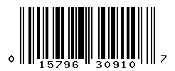 UPC barcode number 015796309107
