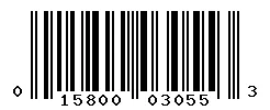 UPC barcode 015800030553
