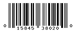 upc 015845380200 barcode image