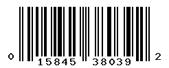 upc 015845380392 barcode image